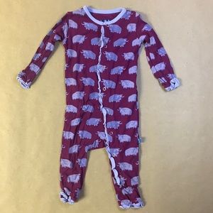 Kickee Pants coverall 3-6 months (yaks)